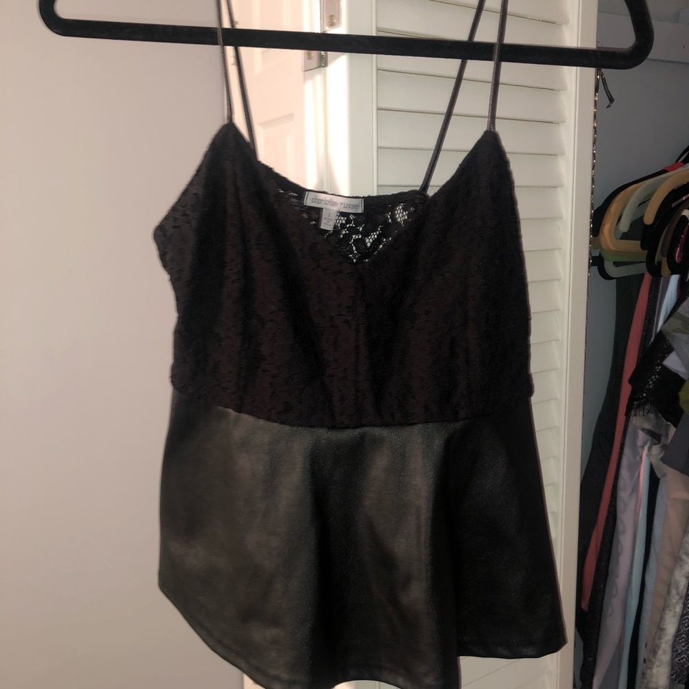 ☆ cropped peplum tank ☆